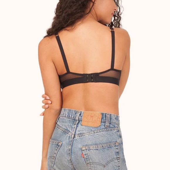 Lively No-Wire Push-Up Bra in Jet Black - size 34C - Picture 4 of 14